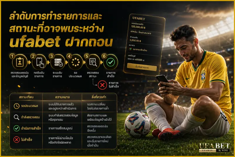 ufabet ฝากถอน